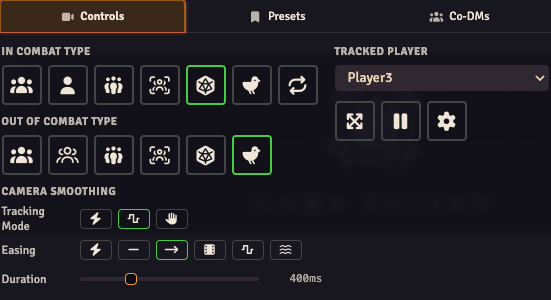 Director Controls tab