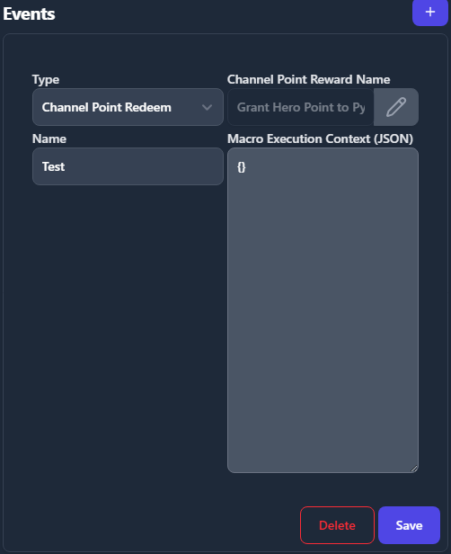 Edit Channel Point Event