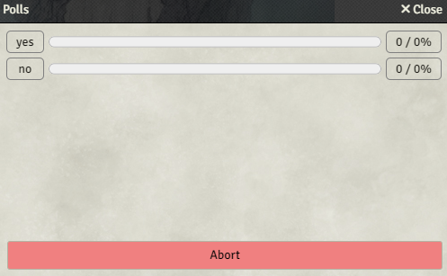 Abort Poll