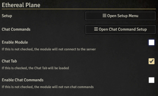 Settings Screen